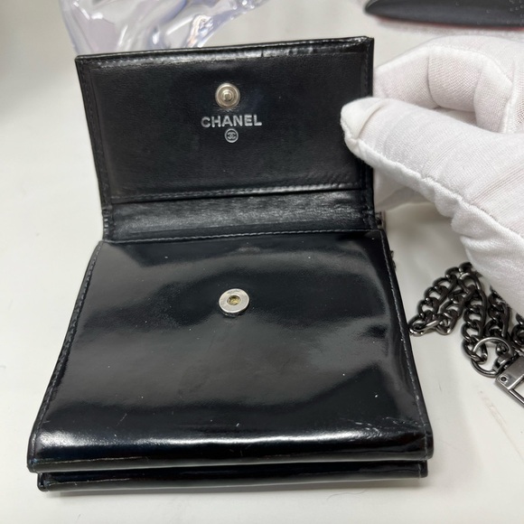 Chanel Wallet black enamel - Picture 5 of 13